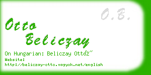 otto beliczay business card